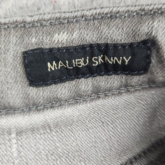 Jessica Simpson Jeans Women's 29 Malibu Skinny Gray Stretch Denim Pants - Picture 9 of 11